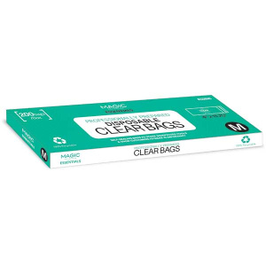 DISPOSABLE CLEAN BAG (M) 200/BOX 5.5"X12.5"
