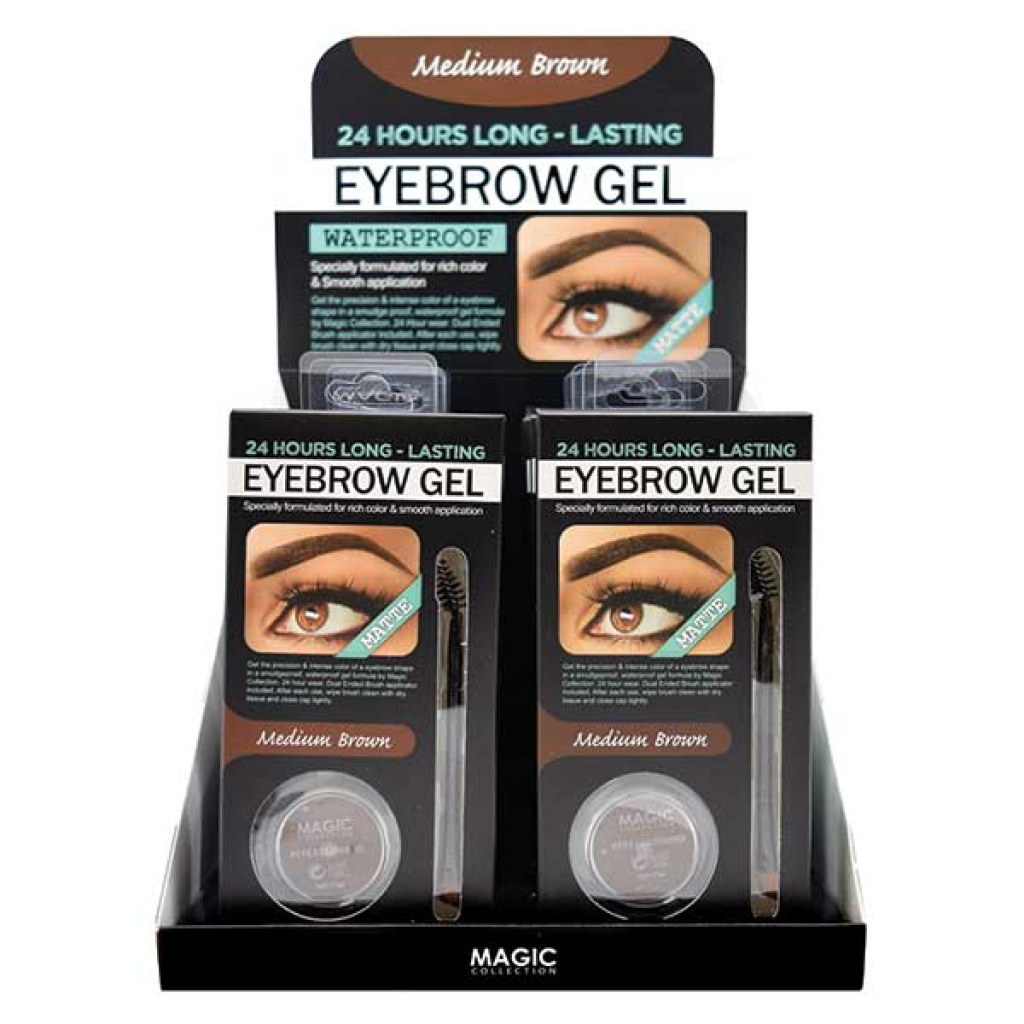 EYEBROW GEL (M.BROWN) (12DS/CS)