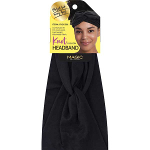 FASHION HEADBAND KNOT BLACK (30DZ/CS)