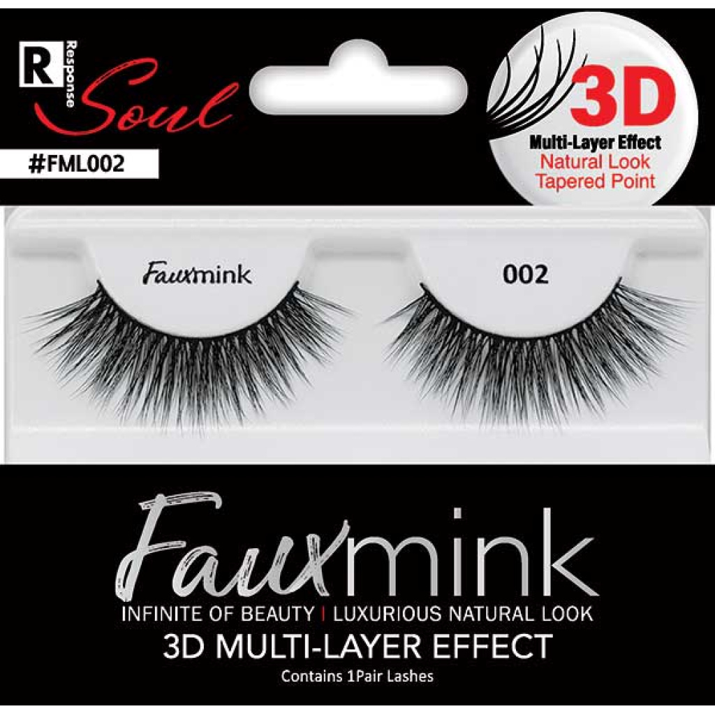 3D FAUX MINK EYELASH [002 BLACK] (6/36/288) [HY3DFM05]
