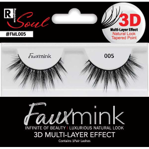 3D FAUX MINK EYELASH [005 BLACK] (6/36/288) [HY3DFM11]