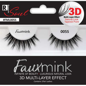 3D FAUX MINK EYELASH SHORT [005S BLACK] (6/36/288) [HY3DFM11]