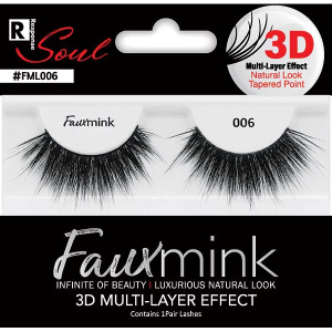 3D FAUX MINK EYELASH [006 BLACK] (6/36/288) [HY3DFM15]