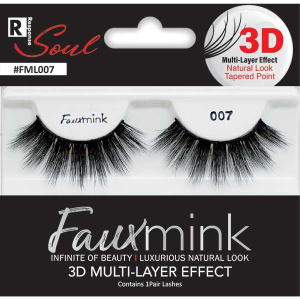 3D FAUX MINK EYELASH [007 BLACK] (6/36/288)