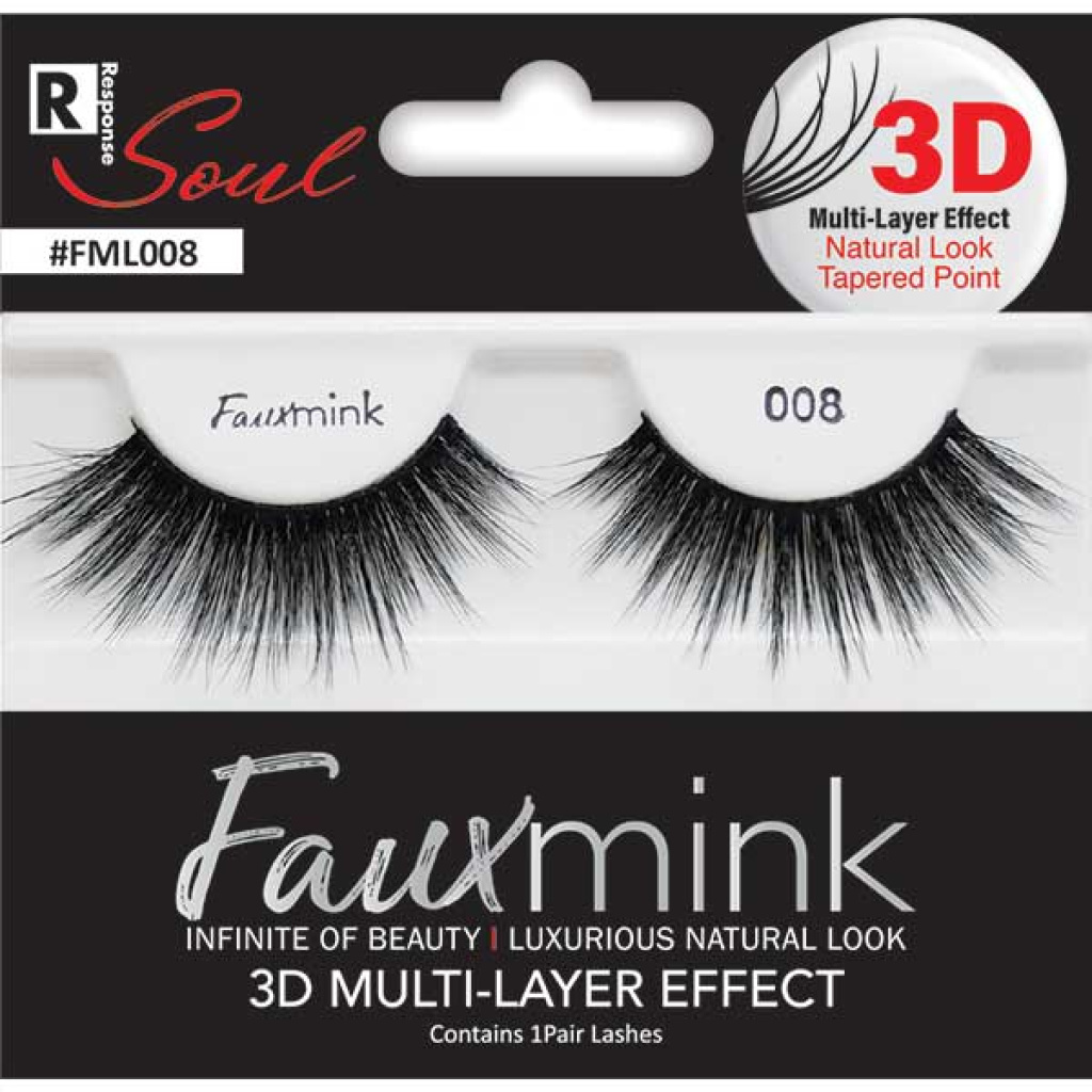 3D FAUX MINK EYELASH [008 BLACK] (6/36/288)