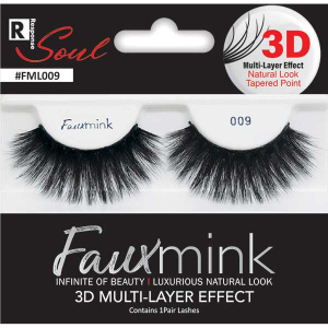 3D FAUX MINK EYELASH [009 BLACK] (6/36/288)