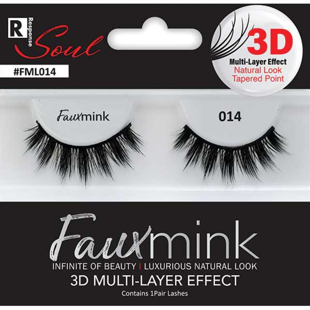 3D FAUX MINK EYELASH [014 BLACK] (6/36/288)