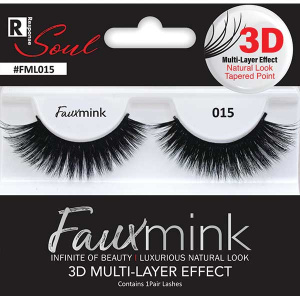 3D FAUX MINK EYELASH [015 BLACK] (6/36/288)