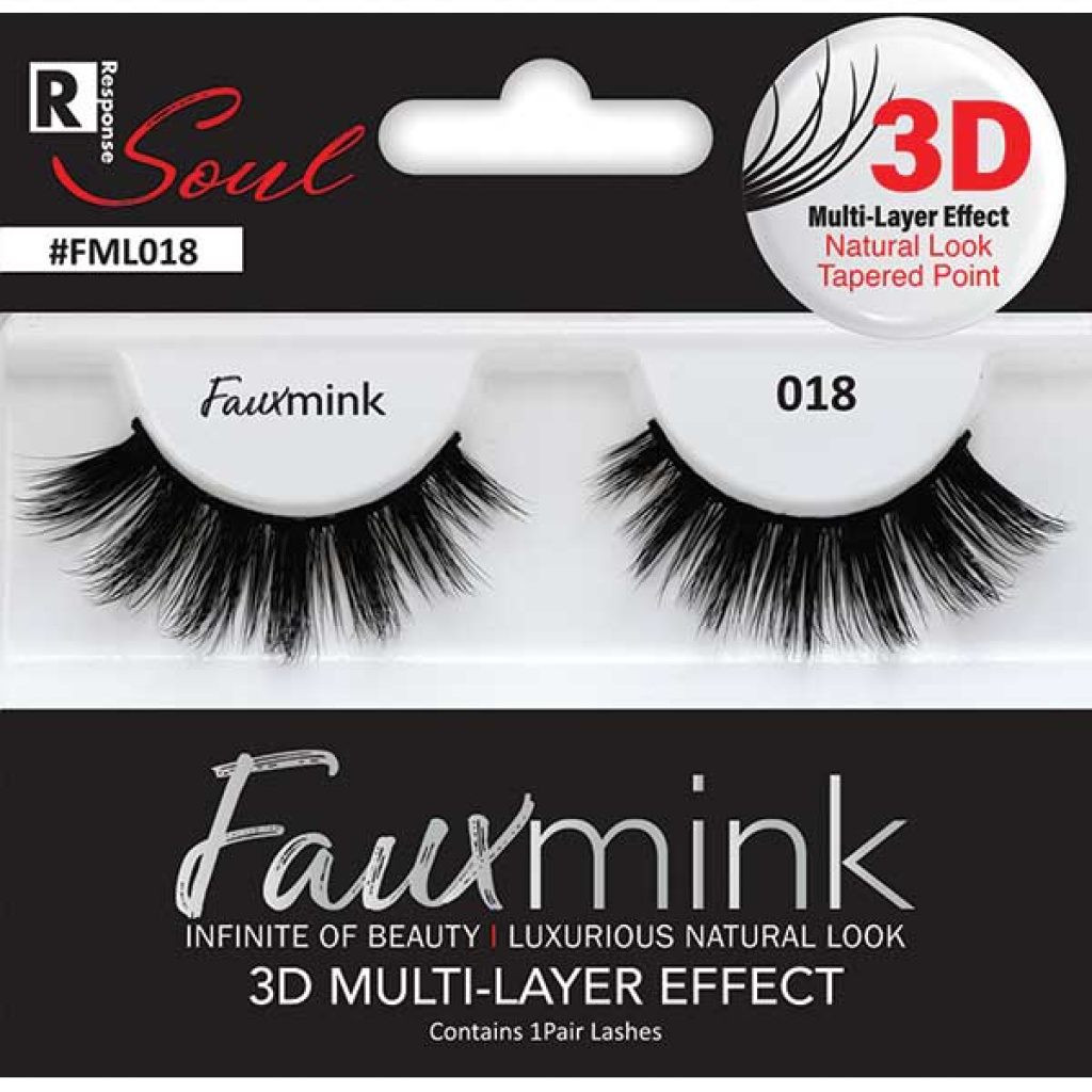 3D FAUX MINK EYELASH [018 BLACK] (6/36/288)