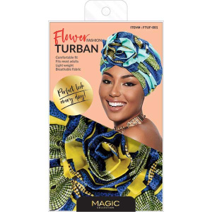 FASHION TURBAN FLOWER #001(12DZ/CS)