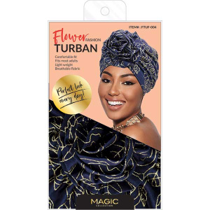 FASHION TURBAN FLOWER #004(12DZ/CS)