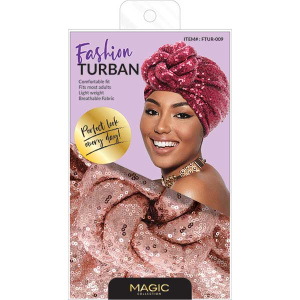 FASHION TURBAN SEQUIN #009(9DZ/CS)