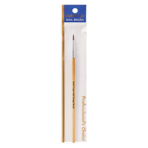 Gold Finger Nail Design Brush