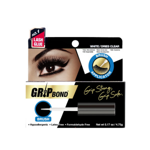 GRIP BOND LATEX-FREE LASH ADHESIVE - WHITE / BRUSH