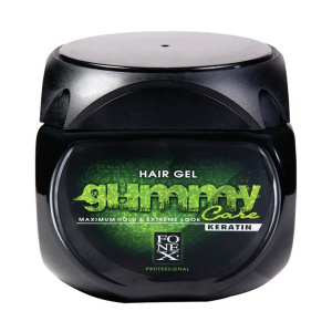 GUMMY HAIR GEL KERATIN [GREEN] 7OZ (48/CS)