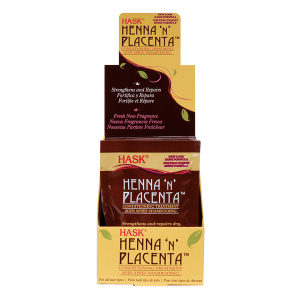 HASK HENNA N' PLACENTA PACKETTE REGULAR 2OZ (12/DS)(2/CS)