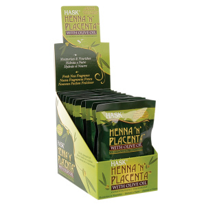 HASK PLACENTA PACKETTES (2OZ) [OLIVE] (12/DS)(2/CS)