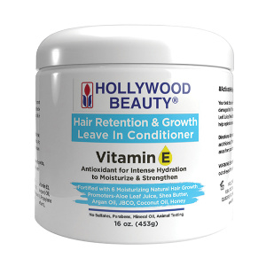 HOLLYWOOD VITAMIN E LEAVE IN CONDITIONER 16OZ JAR (6/CS)
