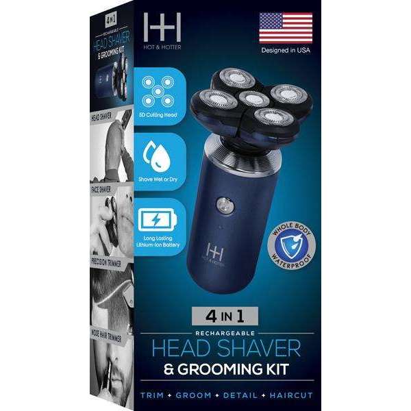 hot-hotter-4-in-1-head-shaver-grooming-kithair-clipper-trimmer-accessorieshot-hotterannie-internatio