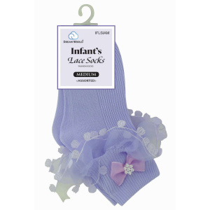 DREAM SOCKS LACE INFANT MEDIUM ASST