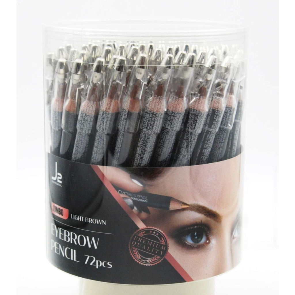 J2 JUMBO EYEBROW PENCIL 72PC light brown