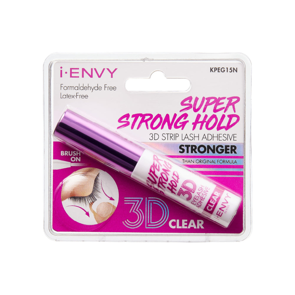 I-ENVY Super Strong Hold 3D Strip Lash Glue Brush-On Clear Waterproof