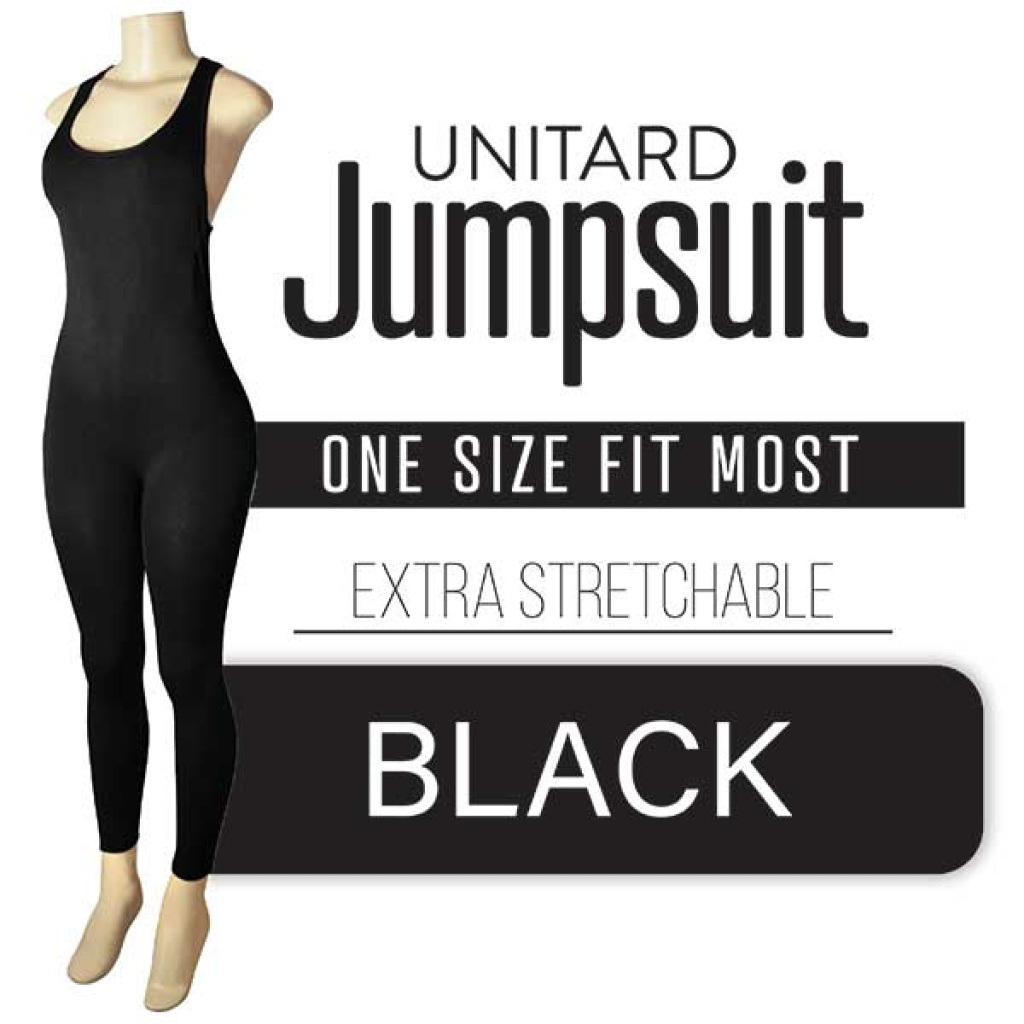 UNITARD JUMPSUIT [BLACK] (120PC/CS)