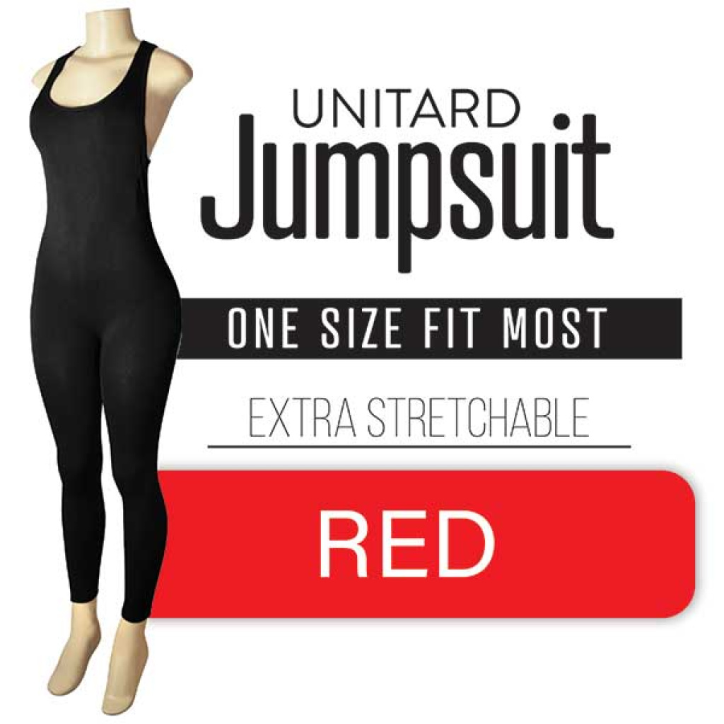 UNITARD JUMPSUIT [RED] (120PC/CS)