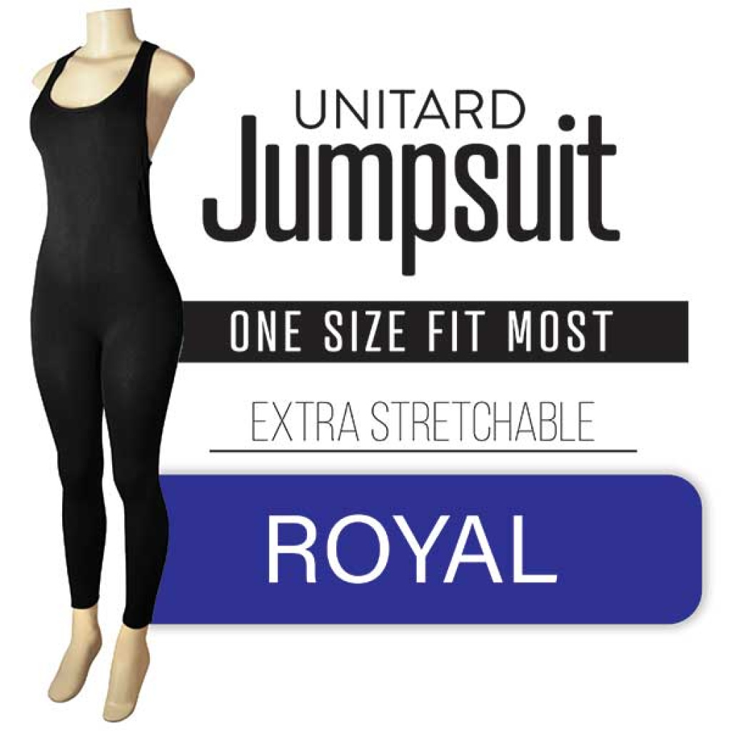 UNITARD JUMPSUIT [ROYAL] (120PC/CS)