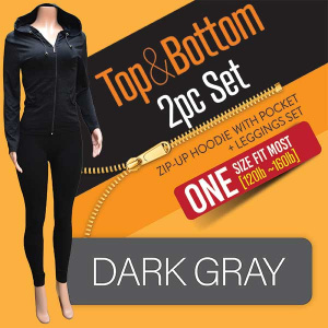 TOP&BOTTOM SET DARK GRAY (60/CS)