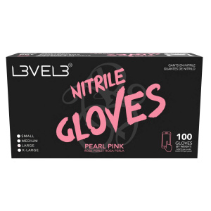 LEVEL3 NITRILE GLOVES PINK [LARGE]
