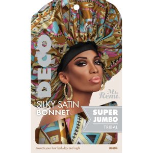 Ms. Remi Deco Silky Satin Bonnet Super Jumbo, 1 Count, Assorted Patterns