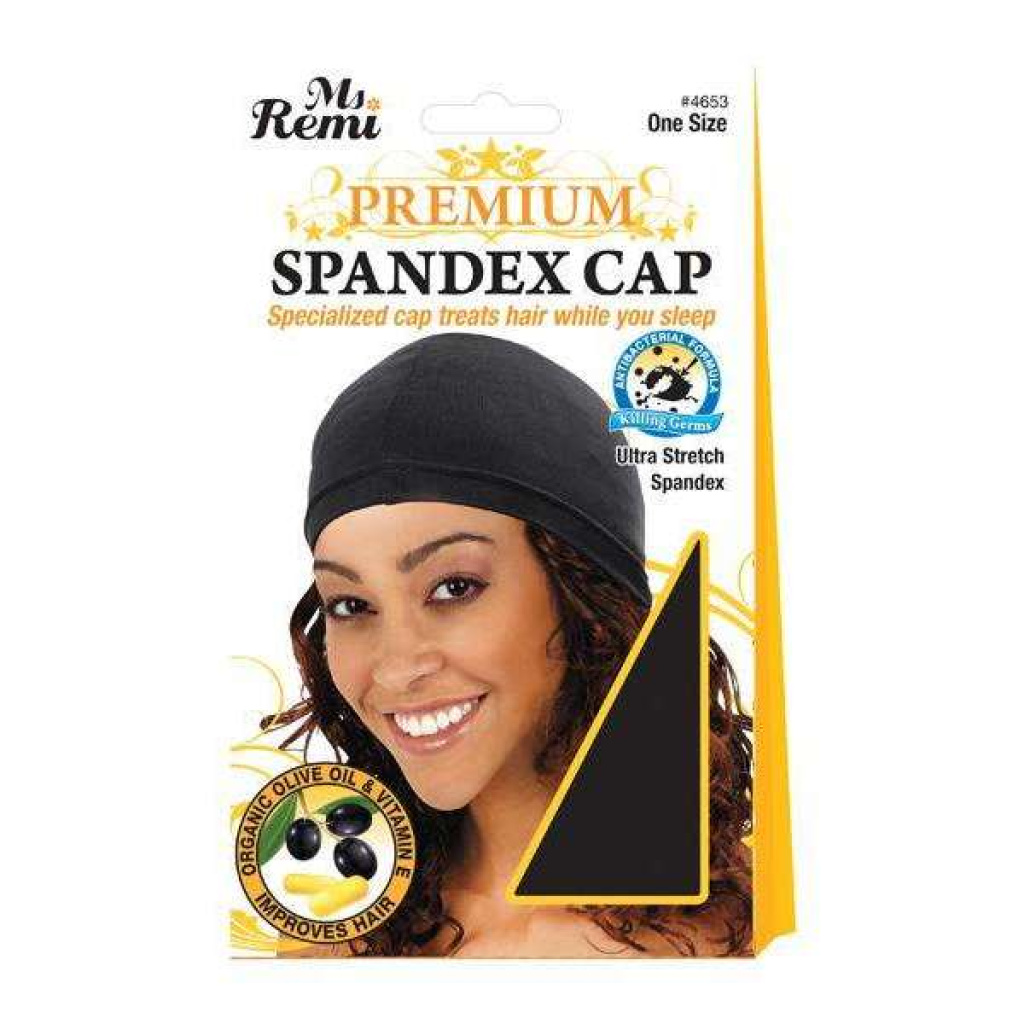 Ms. Remi Premium Spandex Cap X-Large, 1 Count, Black