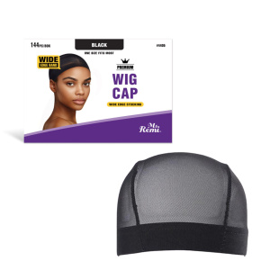 Ms. Remi Wide Band Wig Cap Value Pack, 144 Count, Black
