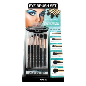 PERFECTION EYE MAKE-UP BRUSH SET (6PC/DS/12DS/CS)