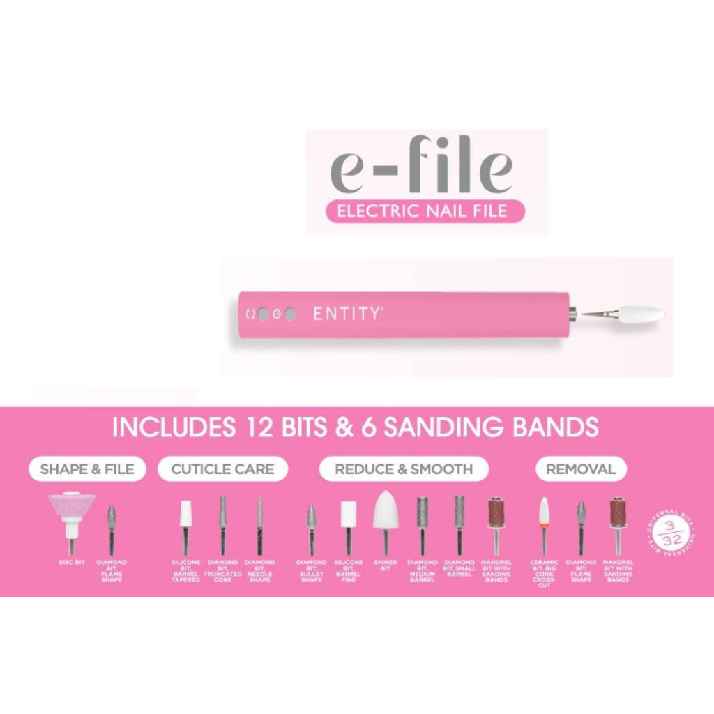 ENTITY ELECTRIC NAIL FILE PORTABLE