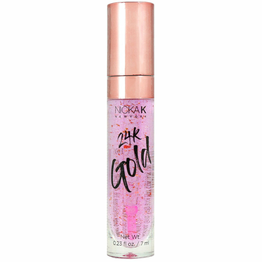 Nicka K: 24K Gold Lip Gloss (Rose)