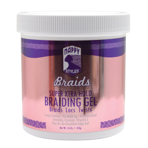 NAPPY STYLES BRAIDS BRAIDING GEL EXTRA HOLD (16OZ) (6/CS)