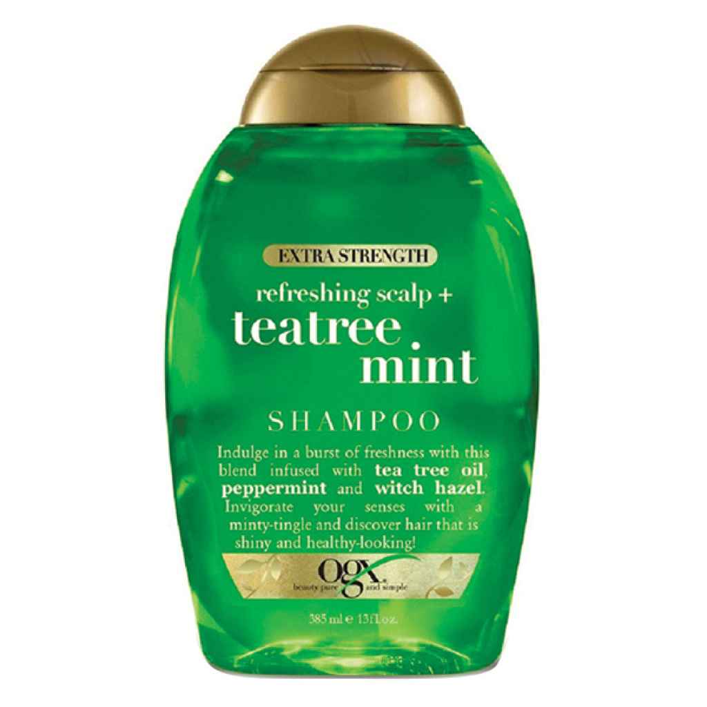 OGX TEA TREE MINT EXTRA SHAMPOO (13OZ) (4/CS)