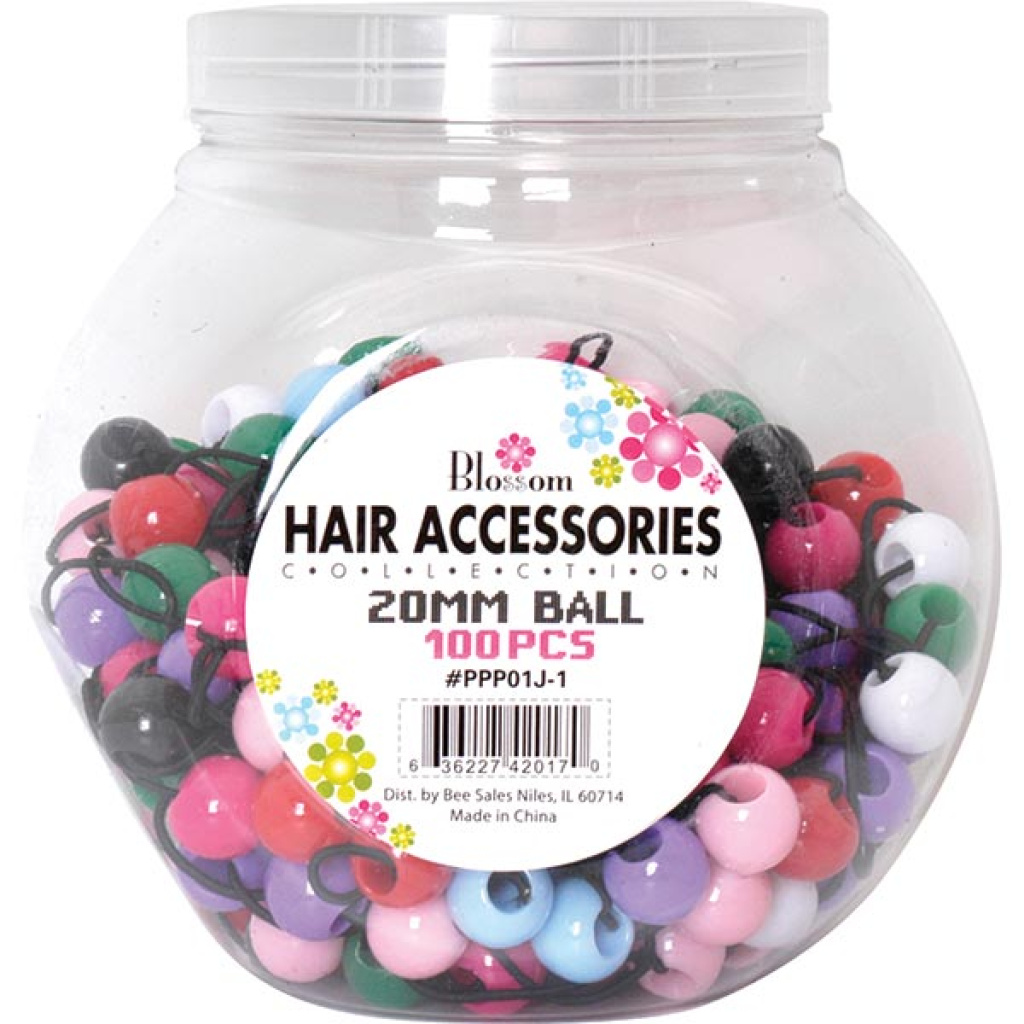 BALL 20 MM AST. COLOR *JAR* (100PC/JAR/12JAR/CS)