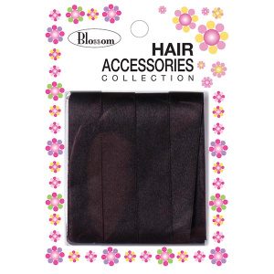 HAIR RIBBON (4 LINE) BLACK (10mm) (24DZ/CS)