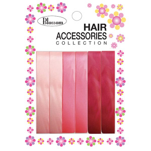 HAIR RIBBON (6 LINE) PINK/RED (8mm) (24DZ/CS)