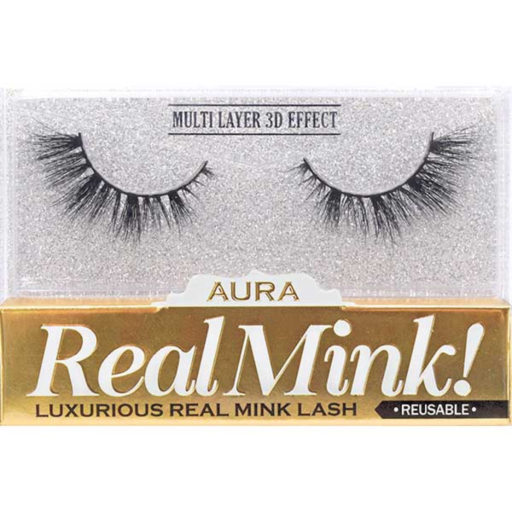 3D REAL MINK EYELASH [001 BLACK] (6/36/144)
