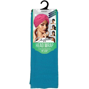 SCARF chiffon 18'X72' (BLUE)(50DZ/CS)