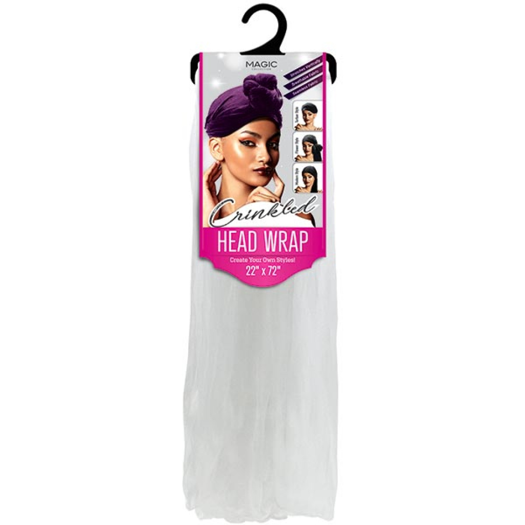 SCARF MULTI HEAD SCARF 22"x72" (SOLID WHITE)(120PC/CS)
