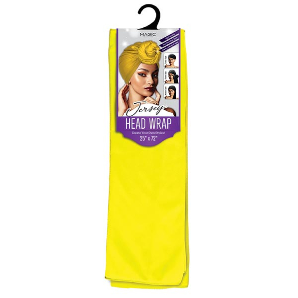 STRETCH JERSEY HEAD SCARF(25"x72") NEON YELLOW (120PC/CS)