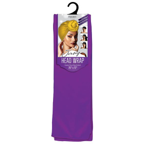 STRETCH JERSEY HEAD SCARF(25"x72") PURPLE (120PC/CS)