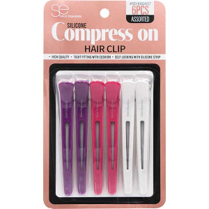 COMPRESSION HAIR CLIP ASSORTED(6PC/PACK)