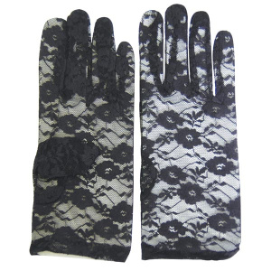 LACE GLOVE BLACK [WRIST] (600/CS)