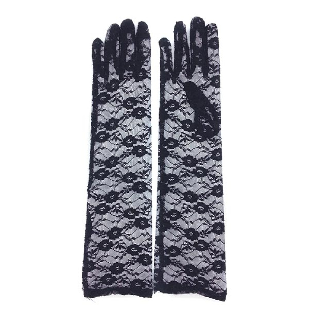 LACE GLOVE BLACK [ELBOW] (600/CS)